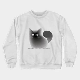 Minimalist cat design Crewneck Sweatshirt